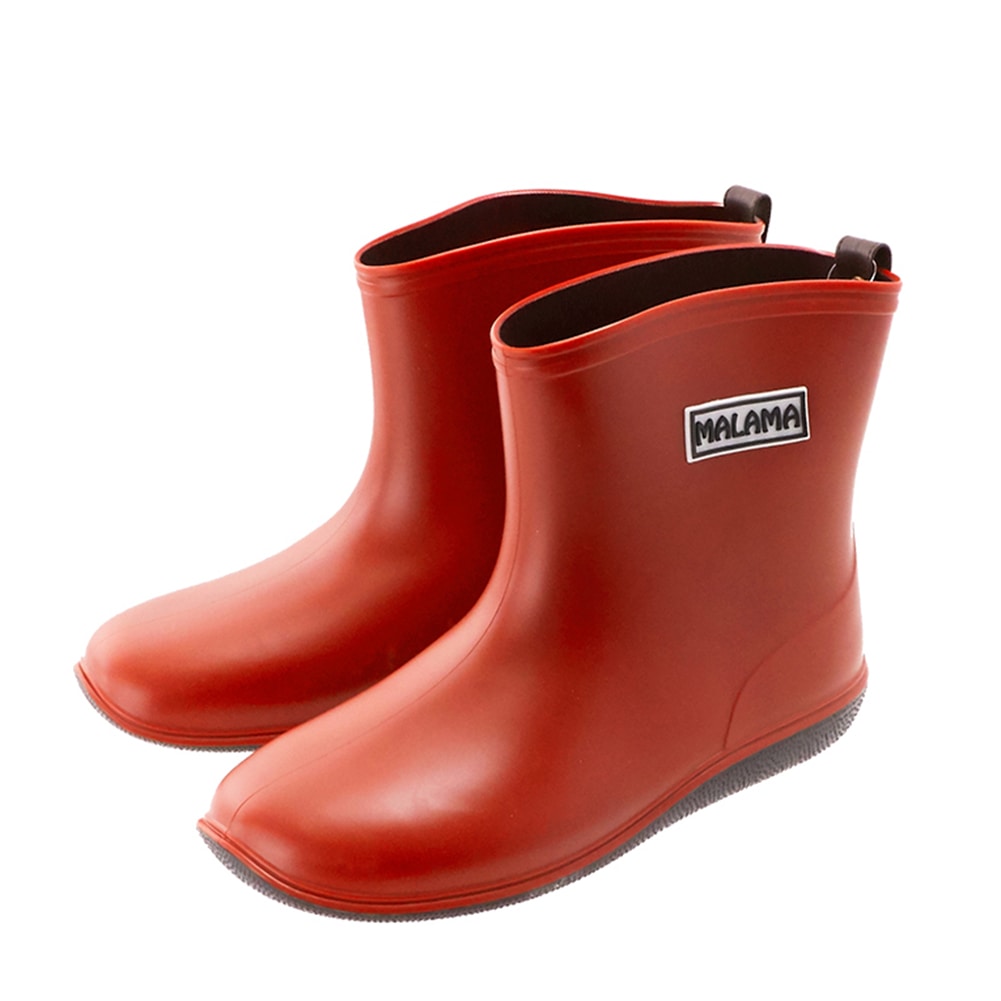 レインブーツ キッズ おしゃれ 長靴 通販 19cm cm 21cm 軽い 子供 こども ジュニア ショート 男の子 女の子 雨靴 履きやすい 歩きやすい シンプル オシャレ レインシューズ レイングッズ Malama マラマ 19cm Red Backyard Family Jre Mall