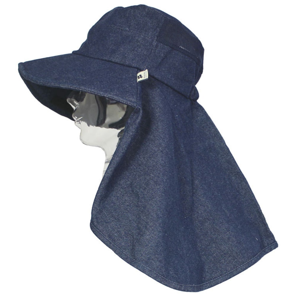 モンクワ 帽子 通販 デニム ワークハット 日除け ブランド Monkuwa 熱中症対策 農作業 ガーデニング 庭仕事 Uv加工 首 ガード ネックガード アウトドア 農業女子 おしゃれ ガーデニング 紫外線対策 日よけ Uvカット フリーサイズ C008 インディゴ Backyard Family Jre