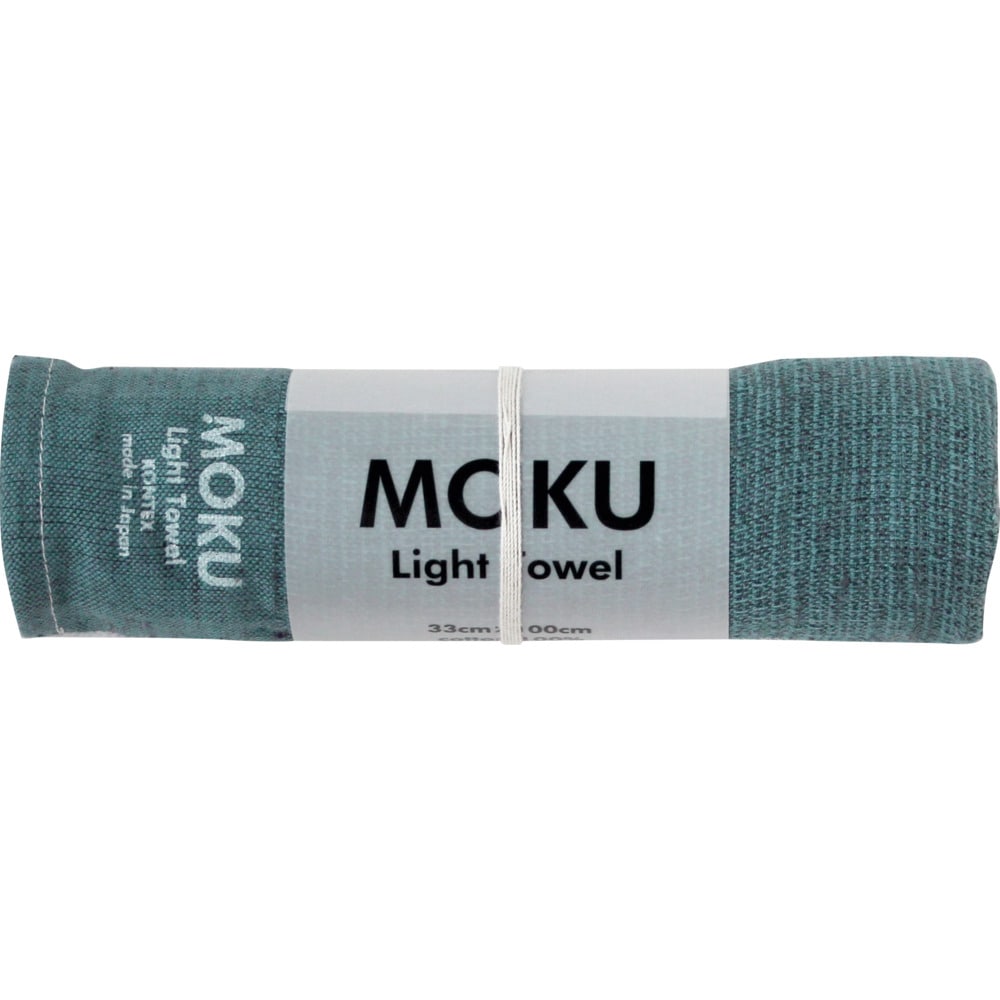 Moku タオル 通販 フェイスタオル おしゃれ スポーツタオル 手ぬぐい 手拭い 銭湯 温泉 ジム サウナ 綿 コットン 33 100cm 吸水 速乾 超速乾 薄い 薄手 軽い 軽量 やわらかい 今治 Kontex コンテックス モク Light Towel ライトタオル Mサイズ Mサイズ ターコイズブルー
