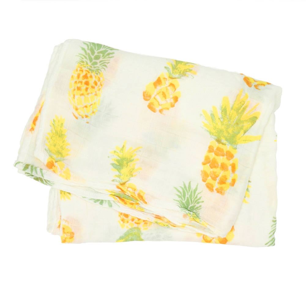 おくるみ ガーゼ 通販 ベビー アフガン 退院 赤ちゃん 夏 春夏 ブランケット 出産祝い バンブーファイバー コットン おしゃれ かわいい ナチュラル プレゼント お昼寝 ガーゼケット おでかけ パイナップル Backyard Family Jre Pointが 貯まる 使える Jre Mall