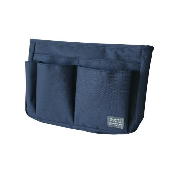 バッグインバッグ 大きめ 通販 おともポケット インナーバッグ メンズ レディース 整理 整頓 収納 デスクポケット トラベルポーチ A5 2way 通勤 通学 おしゃれ シンプル マグネット 磁石 多収納 便利 デスクにセット インナーキャリング Decole デコレ Nv Backyard