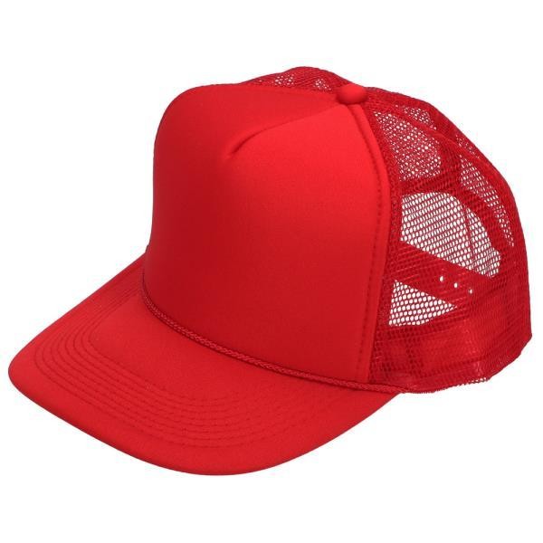 キャップ メンズ メッシュ 通販 おしゃれ 夏用 代 40代 無地 シンプル メッシュ レディース ジュニア Cap 帽子 ベースボールキャップ 野球帽 ユニセックス 男の子 女の子 かっこいい ワークキャップ レッド Backyard Family Jre Mall