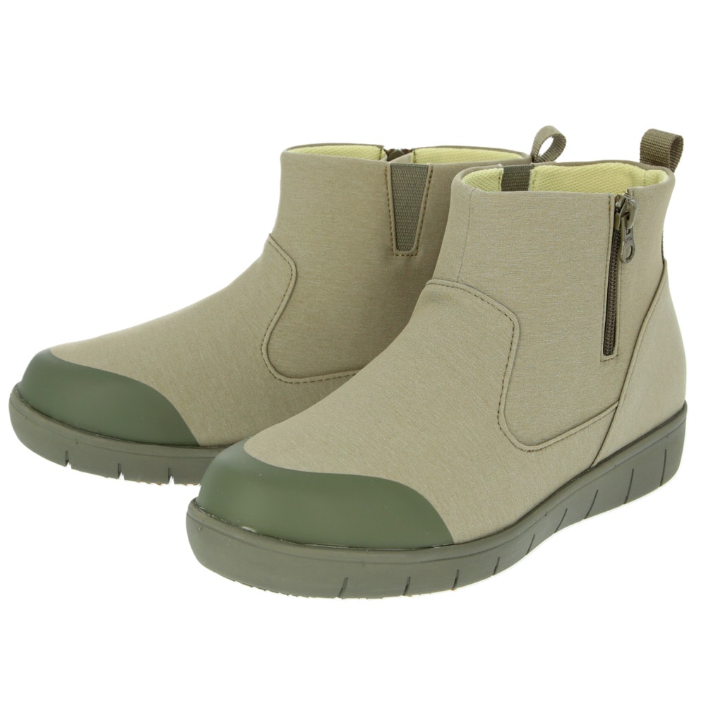 パンジー レインシューズ 通販 Pansy 靴 レインステップ 40 レディース レインブーツ ショート 通勤 軽い 軽量 蒸れにくい 歩きやすい ショートレインブーツ 長靴 雨具 レイングッズ レディースシューズ Lサイズ カーキ Backyard Family Jre Mall
