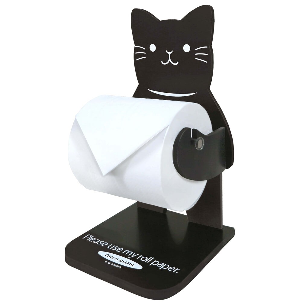 ロールペーパーホルダー 通販 ロールペーパーキーパー ペーパーホルダー かわいい おしゃれ キャラクター 動物 アニマル 豆しば ねこ クロ 犬 いぬ イヌ 猫 ネコ 豆柴 マメシバ 明邦 Meiho Me35 Me55 キッチン整理用品 ねこクロ Backyard Family Jre Pointが 貯まる