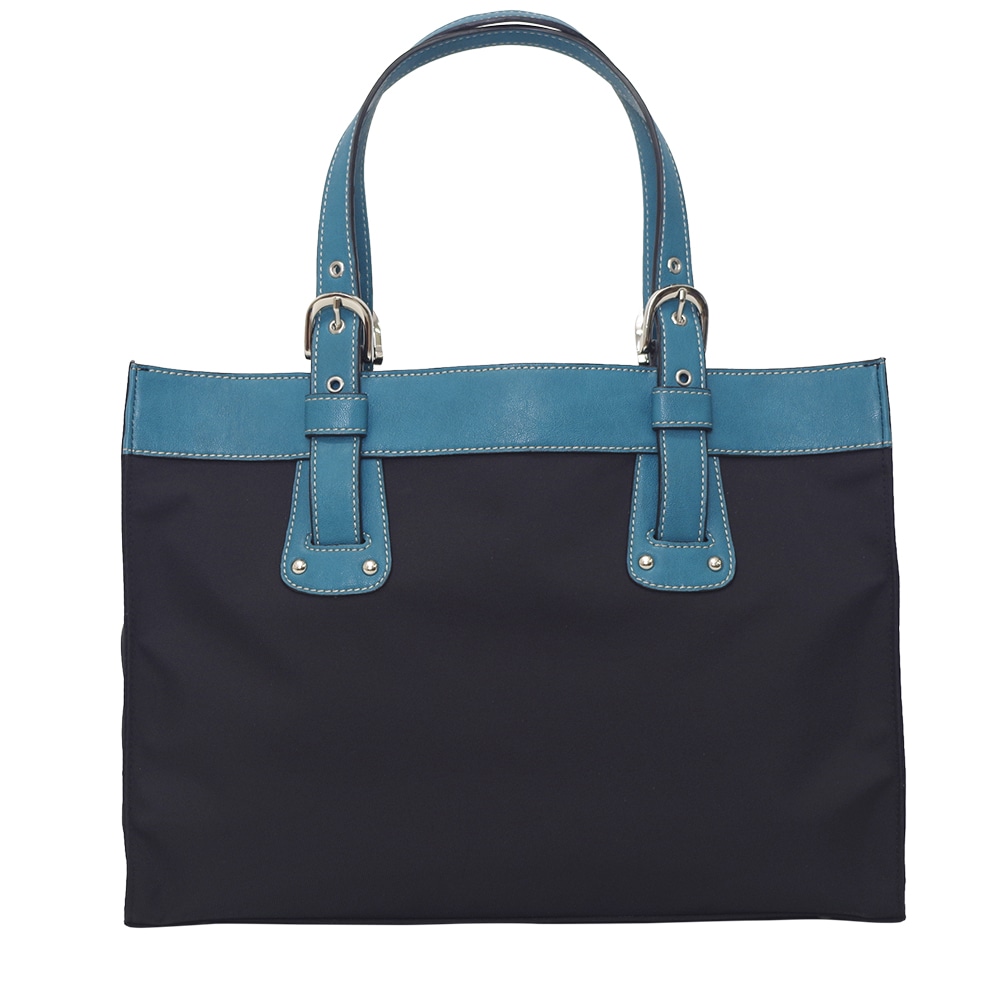 ビジネスバッグ レディース 通販 軽い おしゃれ ブランド パソコン 軽量 大容量 ナイロン 黒 ブラック 通勤 リクルートバッグ 就活 就職活動 新卒 トートバッグ 手提げ てさげ かばん 鞄 バック ブラックｘブルー Backyard Family Jre Pointが 貯まる 使える