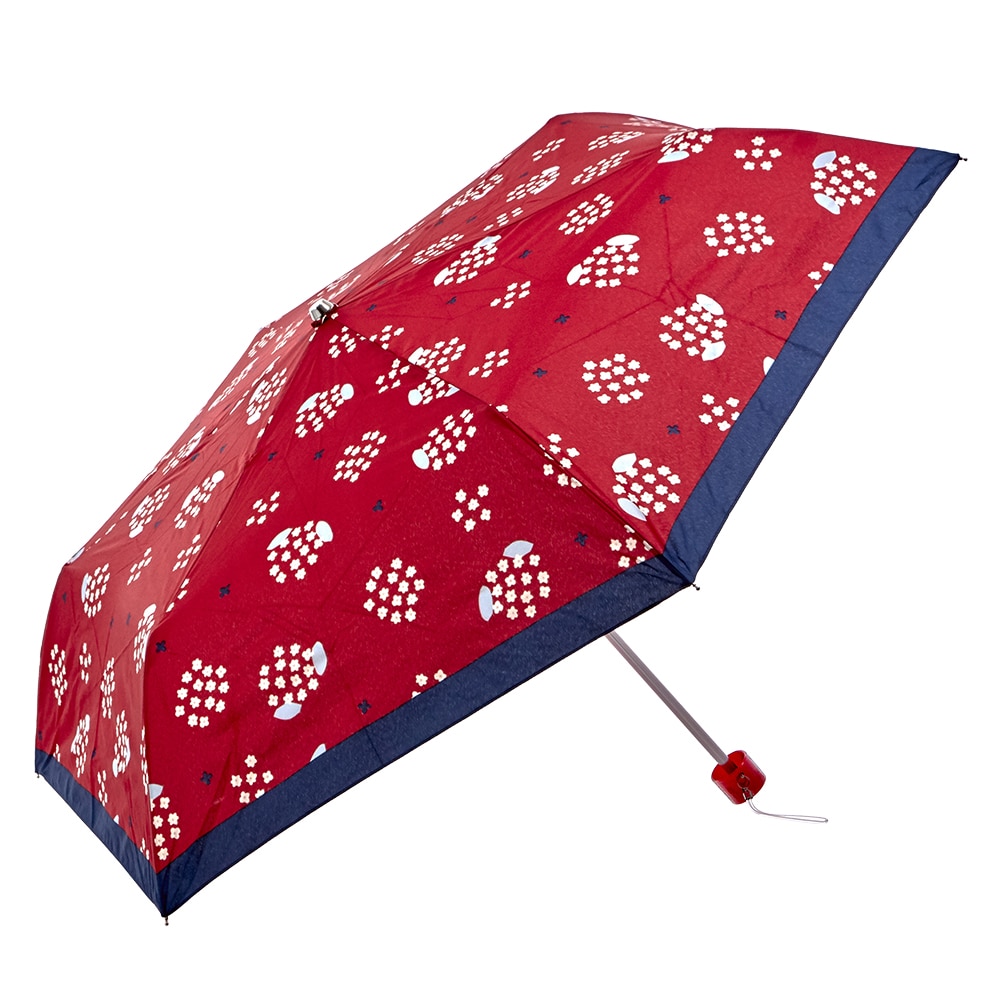 折りたたみ傘 レディース ブランド 通販 おしゃれ 軽量 丈夫 おりたたみ傘 折り畳み傘 50cm 女の子 コンパクト ミニ 小さい 小さめ 雨の日 あめ 梅雨 ピンキーウォルマン Supermini Black Label Pinkywolman 折り畳み50cm 30 フラワーレッド Backyard Family Jre
