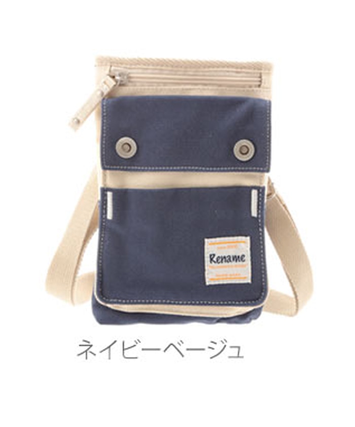 シザーケース リネーム Rename ショルダーバッグ レディース 斜めがけ 小さめ 通販 キャンバス 軽い かわいい メンズ 2way シザーバッグ ミニショルダー ミニバッグ ポーチ 美容師 トリマー メンズバッグ Rch Tph Bag 37 Sy ネイビーベージュ Backyard Family