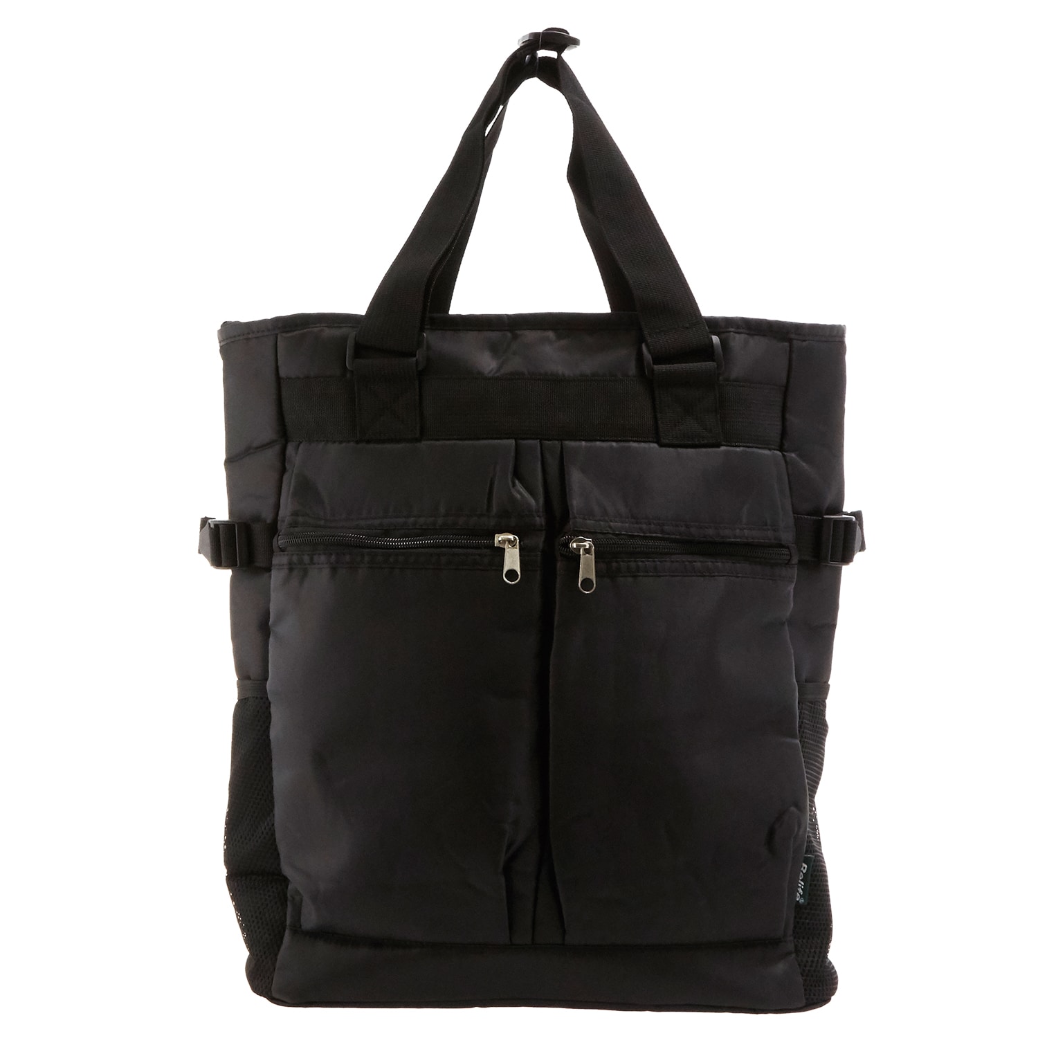 トートバッグ cleat クリート通販 ナイロントート メンズ レディース 大容量 大きめ 無地 シンプル 多機能 多収納 トート バッグ ナイロン 軽い 軽量 ファスナー付き カジュアル ビジネス 縦型 縦長 黒 ブラック 紺 ネイビー ファイル対応 ブラック Backyard Family