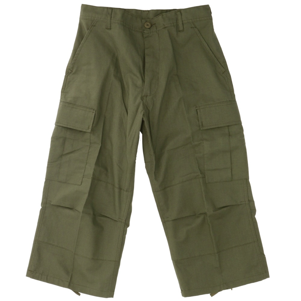ワークパンツ メンズ 通販 Rothco カーゴパンツ ロスコ ハーフパンツ 7分丈 七分丈 カーゴ ワーク カプリパンツ サイドポケット カーゴポケット シンプル 丈夫 リップストップ Rothco 6pocket u 3 4 Pants 5 パンツ ズボン Mサイズ Olivedrab Backyard Family Jre