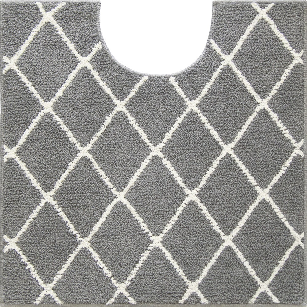 トイレマット おしゃれ 通販 シンプル モノトーン 洗える 洗濯可 丸洗い 白 黒 グレー 滑り止め加工 すべり止め 塩系 インテリア トイレタリー トイレファブリック Saltoru ソルトル Okato オカトー トイレ用品 ベニワレングレー Backyard Family Jre Pointが 貯まる