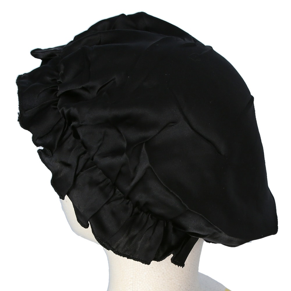 ナイトキャップ シルク 100 通販 ロングヘア 絹 夜 セクシー レディース メンズ キッズ かわいい シルクキャップ 抜け毛対策 快眠グッズ 就寝用 帽子 睡眠 シルク製 保湿 ヘアケア プレゼント 乾燥対策 女性 ブラック Backyard Family Jre Pointが 貯まる 使える