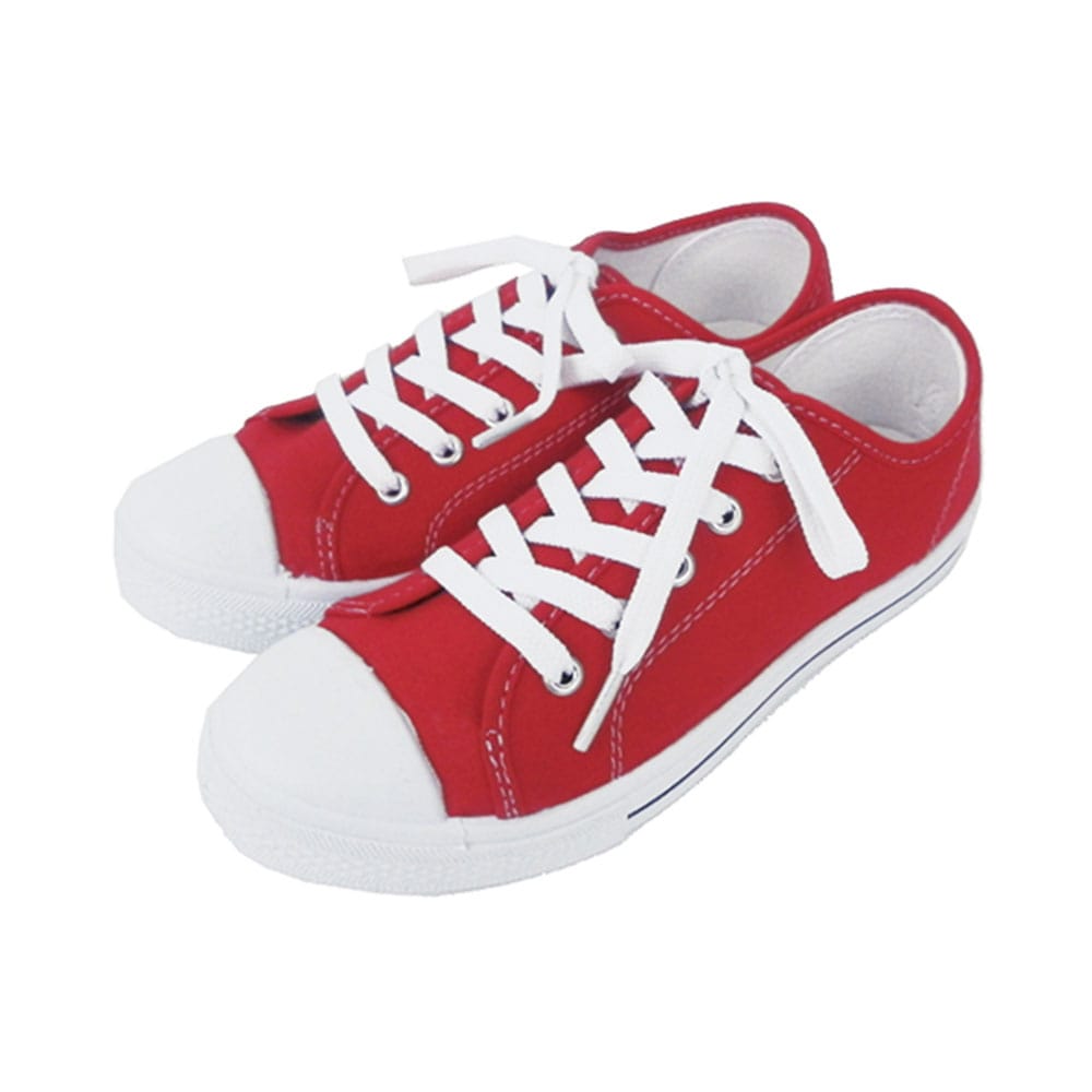 スニーカー レディース スリッポン ホワイト 白 シューズ かわいい スリップオン Slip On 丈夫 無地 大人 黒 ブラック ローカット 靴 くつ ローカット 靴 スニーカー 06a ｍサイズ 無地レッド Backyard Family Jre Pointが 貯まる 使える Jre Mall