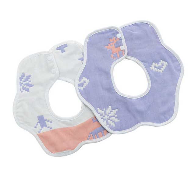 よだれかけ 360度 通販 スタイ おしゃれ 男の子 女の子 かわいい 綿 コットン 離乳食 よだれ 保育園 おでかけ ギフト プレゼント 出産祝い 誕生祝い ベビー お食事エプロン シカ Backyard Family Jre Mall