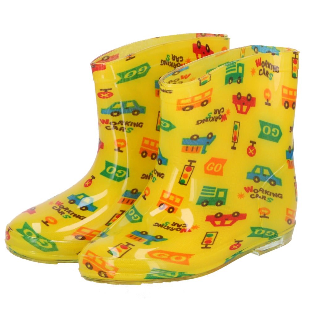 レインブーツ キッズ 通販 女の子 長靴 おしゃれ かわいい 登園 通学 保育園 幼稚園 小学生 女児 レインシューズ 雨靴 子供 子ども 15 16 17 Cm 18 19 センチ レインウェア 19センチ カー イエロー Backyard Family Jre Pointが 貯まる 使える Jre Mall