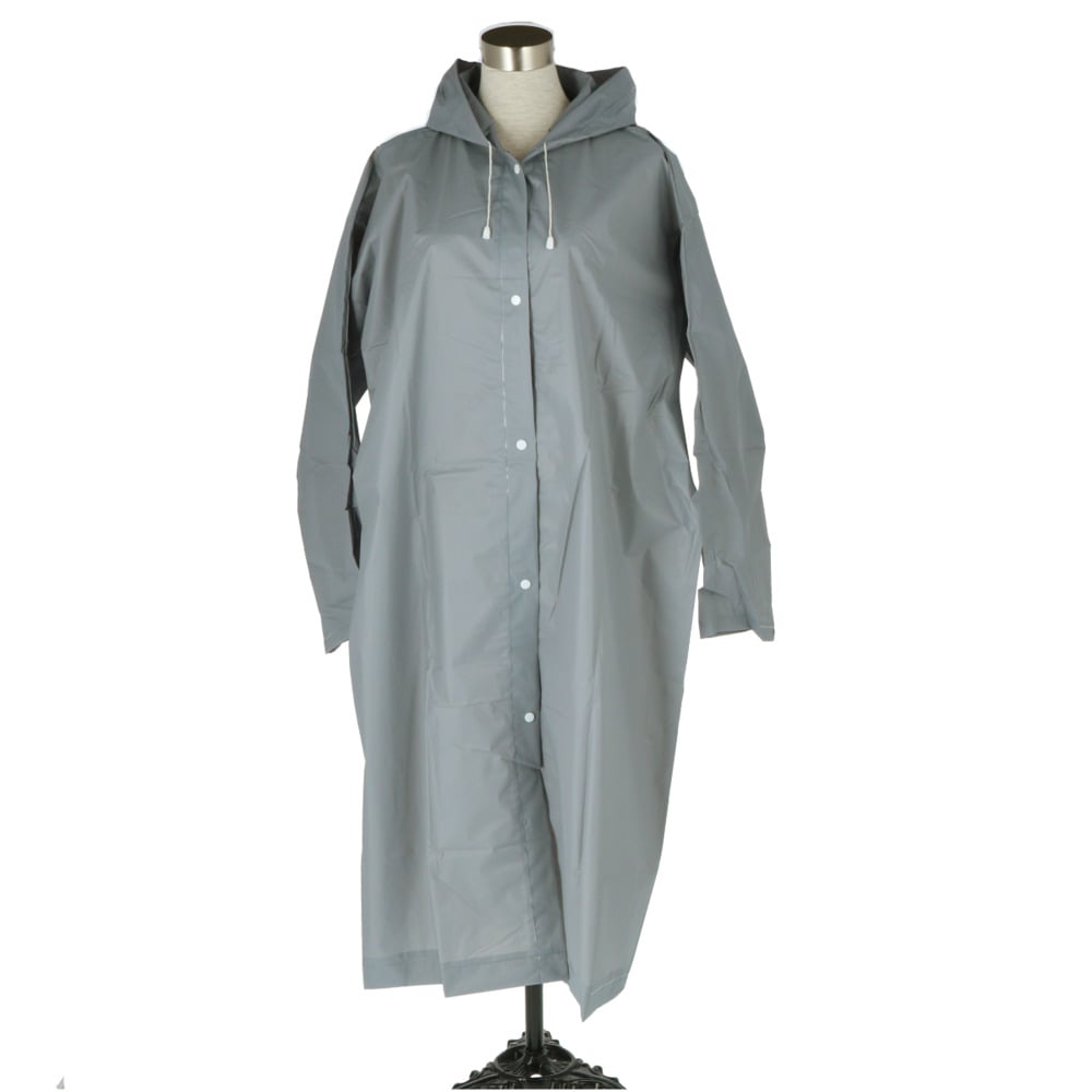レインコート レディース ロング 通販 自転車 メンズ 軽量 軽い シンプル 無地 カラフル 男女兼用 合羽 カッパ 通学 通勤 大きめ 梅雨 秋 アウトドア フェス 袖広 レインウエア レインウェア グレー Backyard Family Jre Pointが 貯まる 使える Jre Mall