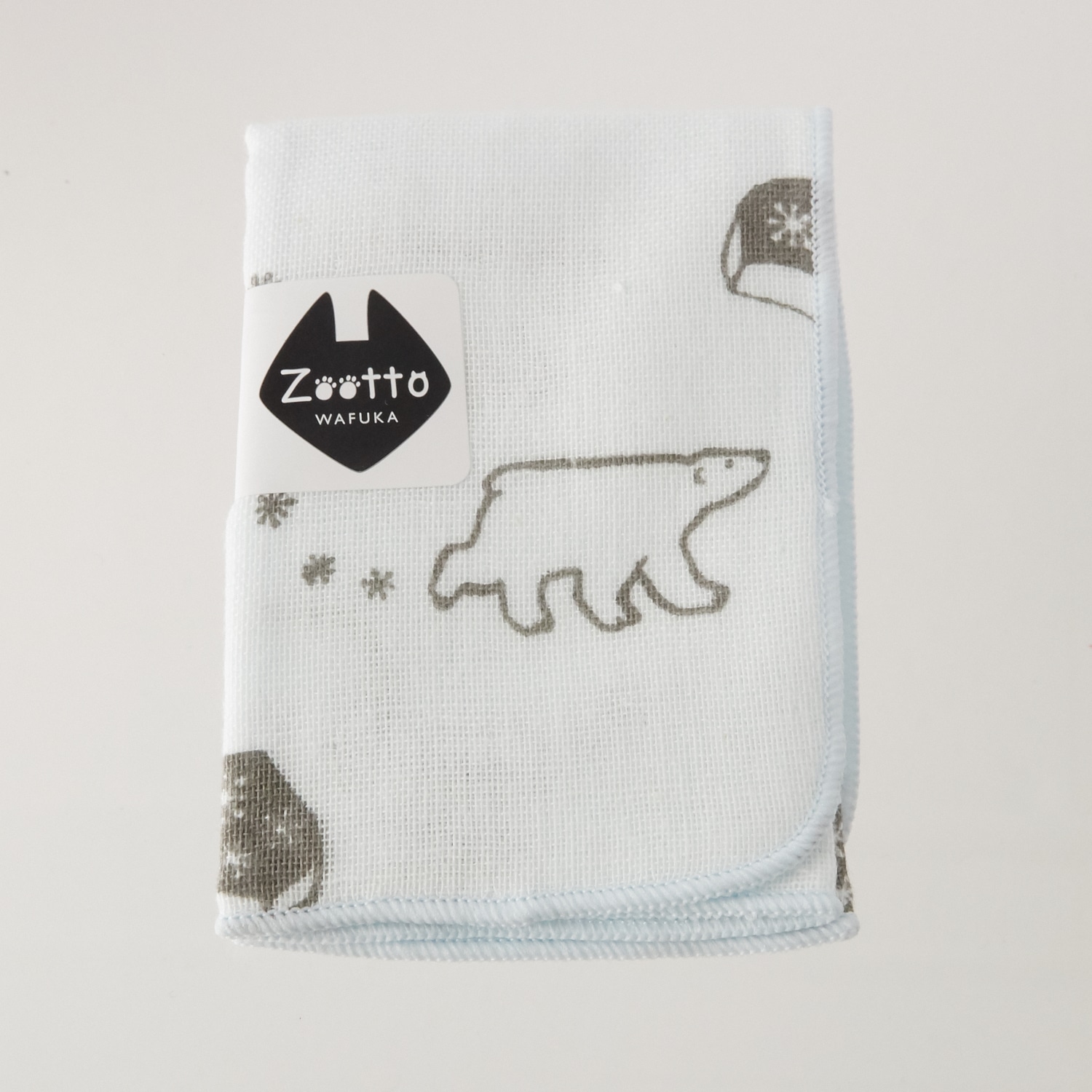 タオルハンカチ Zooto ガーゼハンカチ ハンカチタオル タオル ハンカチ レディース 通販 キッズ ベビー 日本製 泉州 ガーゼ 男の子 女の子 ギフト プチギフト プレゼント 挨拶 お礼 アニマル 動物 ネコ 猫 ねこ イヌ 犬 いぬ レディースハンカチ Tgha A10 シロクマ