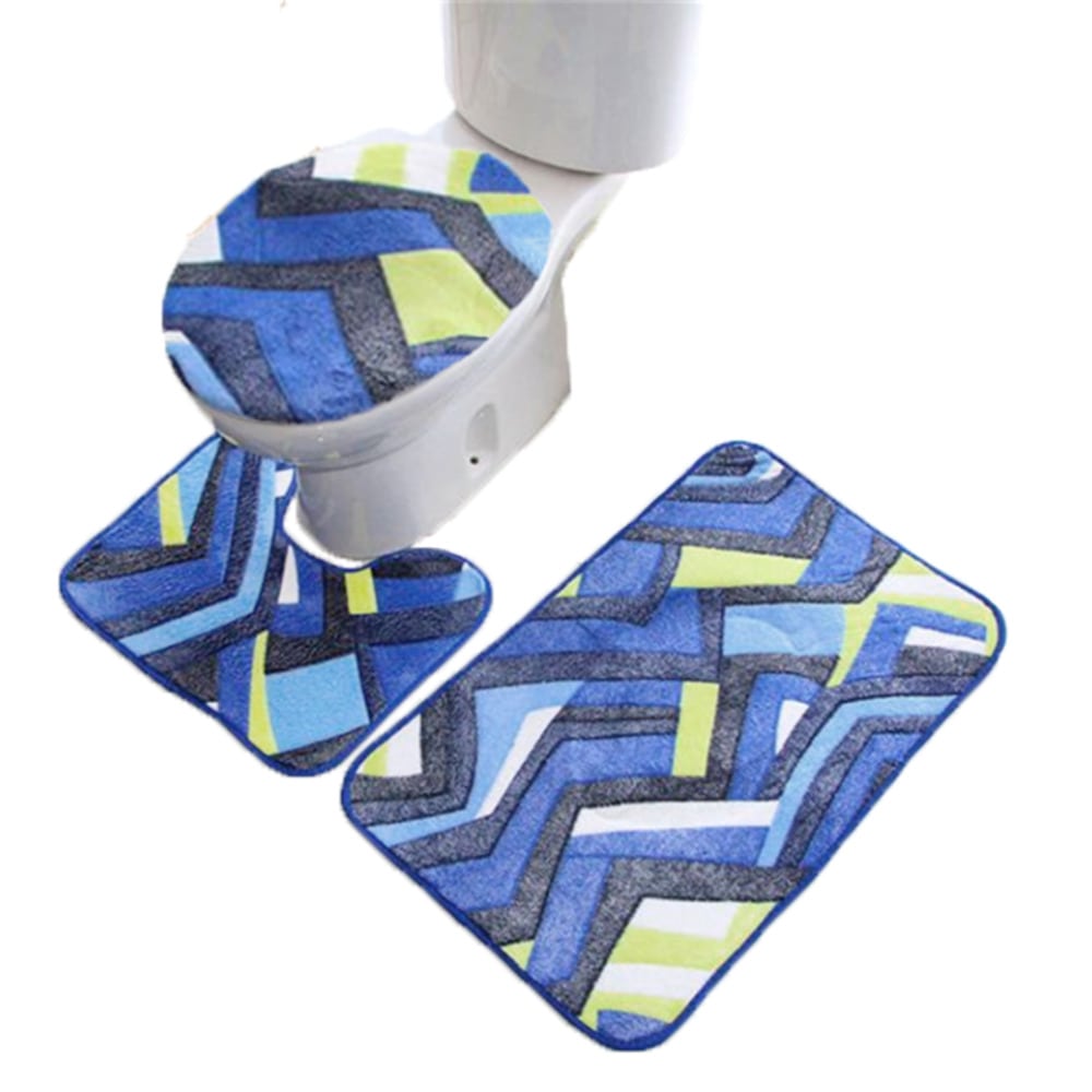 トイレマットセット 3点セット 通販 おしゃれ トイレカバーセット シンプル 洗える 洗濯可 トイレマット スリッパ カラフル インテリア雑貨 トイレタリー 結婚 新築 祝い インテリア用品 一人暮らし 引っ越し 新生活 かわいい 3点セット チェック Backyard Family Jre