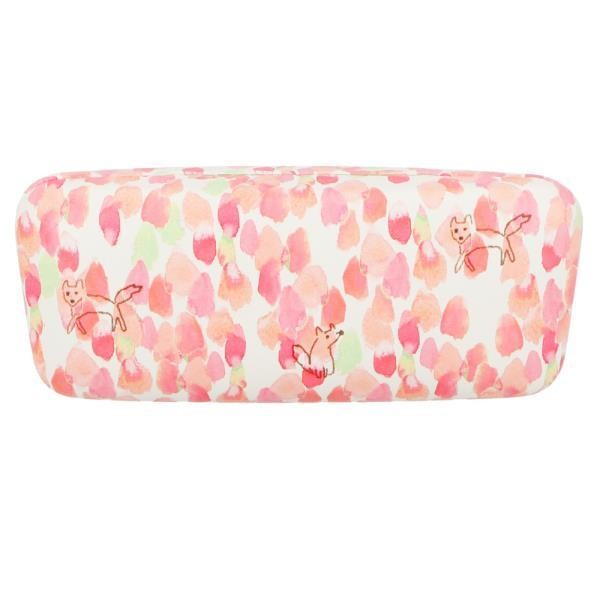 メガネケース おしゃれ レディース 通販 眼鏡ケース 女性 ブランド Tori Dori トリドリ 大人 かわいい イラスト デザイン 眼鏡拭き付 クロス付 水彩タッチ 花柄 フラワー コンパクト ハードケース 幾何学 カラフル メガネ 眼鏡 ケース プレゼント ギフト ハナビラキツネ