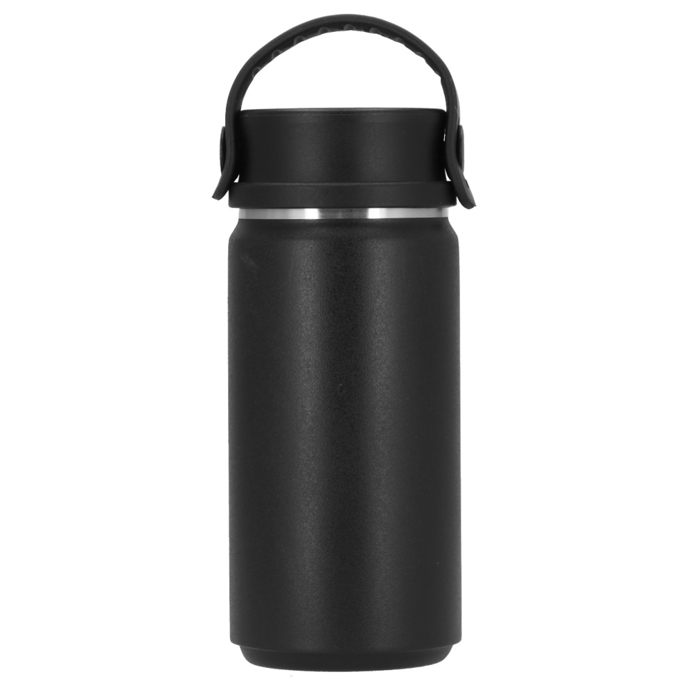 ステンレスボトル おしゃれ 通販 350ml 保温 保冷 水筒 大人 シンプル 無地 通勤 通学 直飲み ハンドル付き 広口 洗いやすい アウトドア スポーツ マイボトル マグボトル 大人用水筒 Zalatto ザラット サーモハンドルスタイルボトル Ts 1411 350ml 009 ブラック