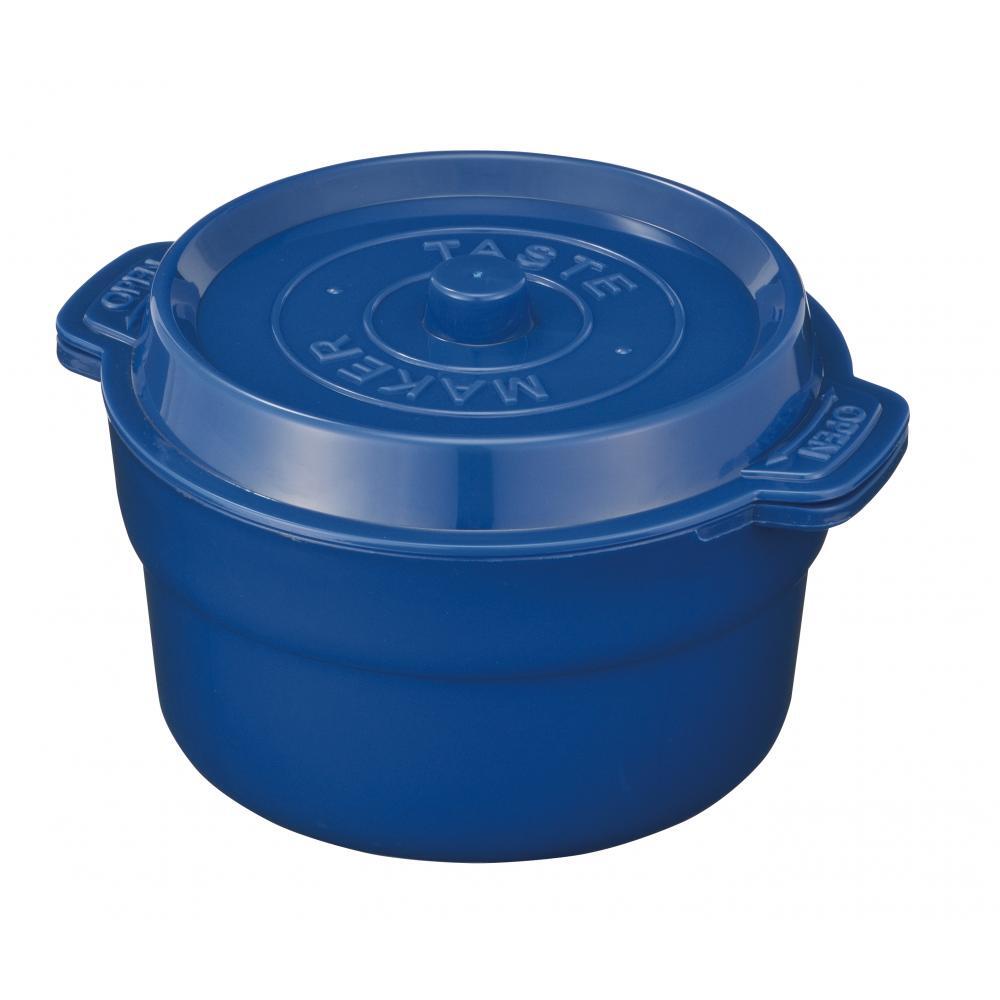 ランチボックス ココット風 通販 弁当箱 2段 2段式 ボウル 鍋型 メンズ 約 750ml 約450ml 約300ml 電子レンジok ブルー 青 レッド 赤 おしゃれ ボーイズ 高校生 レンジ可 ホーロー風デザイン どんぶり ブルー Backyard Family Jre Pointが 貯まる 使える Jre Mall