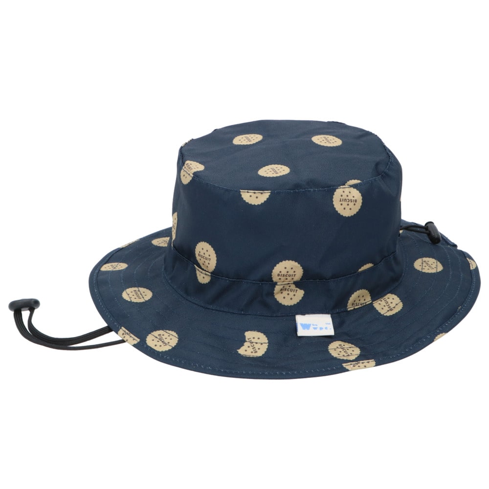 レインハット キッズ 通販 日よけ 帽子 子供 子ども 日除け帽子 はっ水 撥水 Uvカット 90 以上 あご紐付き ドローコード メッシュ おしゃれ かわいい 雨具 レインウェア アウトドア スポーツ キャンプ フェス M 54cm ビスケットドットネイビー Backyard Family Jre