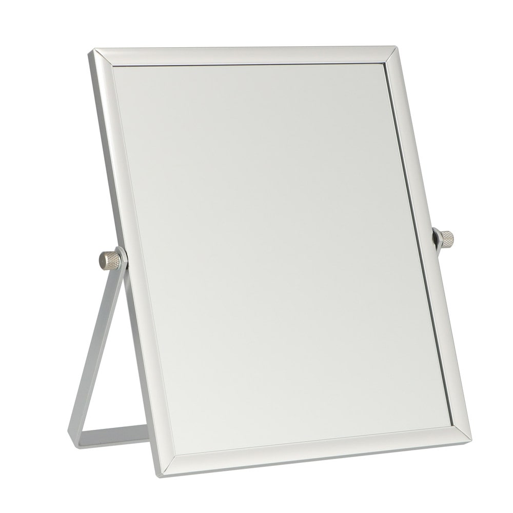 スタンドミラー 卓上 通販 おしゃれ シンプル 卓上ミラー 大きい 卓上鏡 Lサイズ 鏡 メイク 角度調整 軽い アルミニウム 軽量 化粧鏡 Annecy アネシー PalaDec パラデック