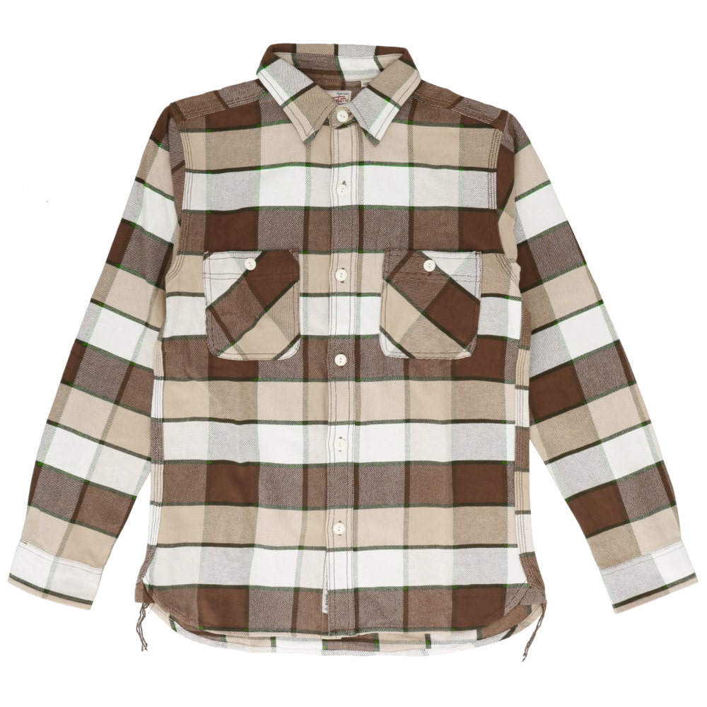 ヒューストン ビエラシャツ 通販 Houston シャツ ネルシャツ メンズ アメカジ ブランド Houston Check Viyella Shirt シンプル ワークシャツ コットン 厚手 長袖 カジュアルシャツ トップス Xlサイズ ブラウン Backyard Family Jre Pointが 貯まる