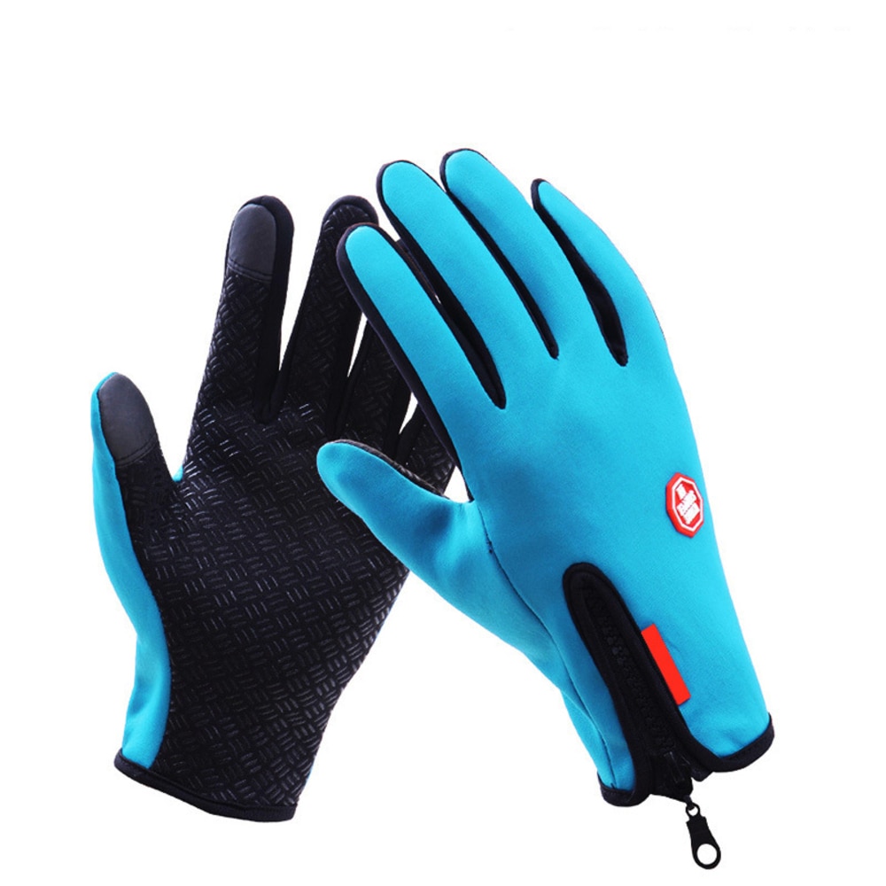 手袋 防水 通販 防寒 手ぶくろ レディース 防風 自転車 冬用 暖かい 登山 メンズ バイク グローブ 撥水 スマホ タッチスクリーン スマホ対応 アウトドア 通勤 通学 ユニセックス 男女兼用 メンズ手袋 Sサイズ ブルー Backyard Family Jre Mall