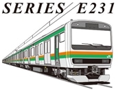 【鐵道商店】　鐵T（子供用 半袖）A-3「JR東日本 E231系 近郊型」
