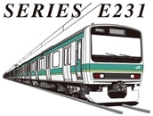 【鐵道商店】　鐵T（大人用 半袖）A-9「JR東日本 E231系 常磐線」