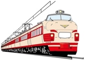【鐵道商店】　鐵T（大人用 長袖）P-1「国鉄485系 ボンネット」