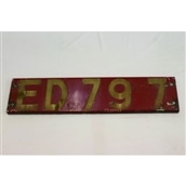 機関車番号板　【ED797】