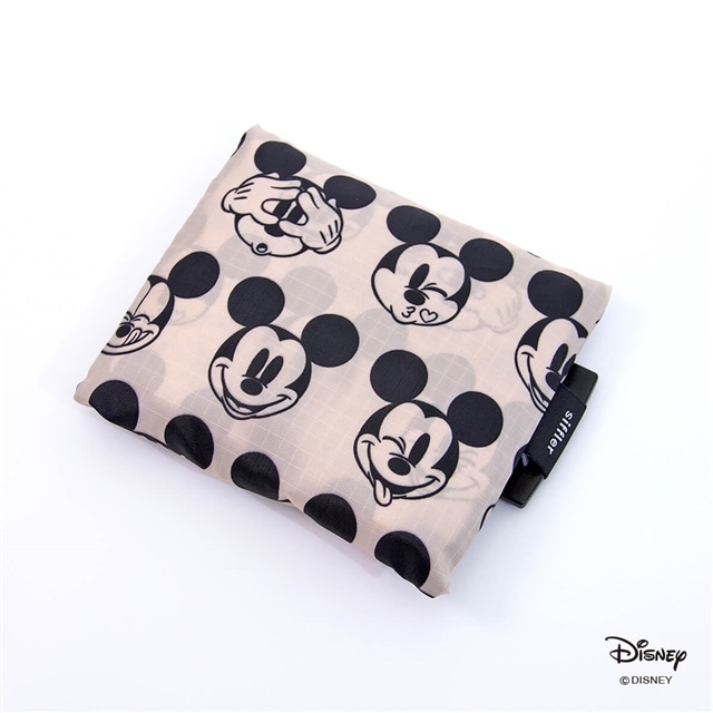 エコバッグ Sサイズ 折りたたみ レディース コンパクト おしゃれ キャラクター 買い物袋 カバン ディズニー ミッキー シフレ Eco0119 Dn Dn1 ミッキーマウスフェイスブラック シフレ Jremall店 Jre Mall