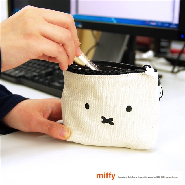 キャンバスポーチS miffy ミッフィー 小物入れ コスメポーチ 化粧入れ ミニポーチ 帆布 かわいい レディース キッズ シフレ TRC7100-S(B99.フェイスナチュラル): シフレ JREMALL店|JRE MALL キャンバスポーチS miffy ミッフィー 小物入れ コスメポーチ 化粧入れ ミニポーチ 帆布 かわいい レディース キッズ シフレ TRC7100-S(B99.フェイスナチュラル): シフレ JREMALL店|JRE MALL