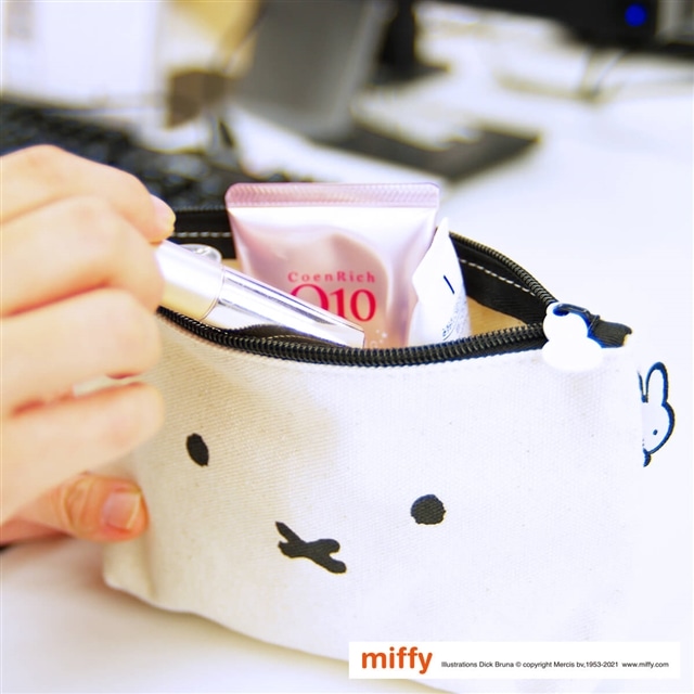 キャンバスポーチM miffy ミッフィー 小物入れ コスメポーチ 化粧入れ
