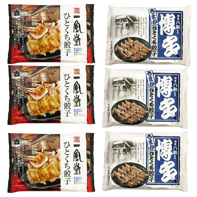 【送料無料】「一風堂」＆「博多八助監修」ひとくち餃子セット 中華 総菜 産地直送満足便 グルメ王国｜JRE MALL