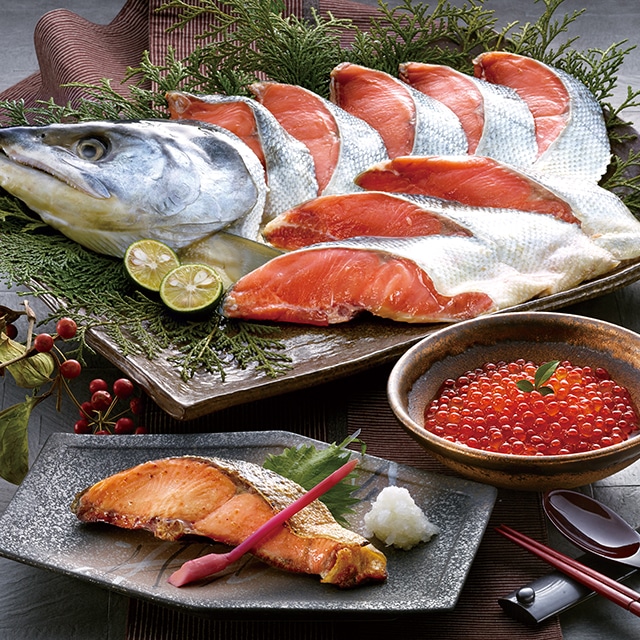 【送料無料】鮭の山漬けといくら醤油漬け 産地直送満足便 グルメ王国|JRE MALL 【送料無料】鮭の山漬けといくら醤油漬け 産地直送満足便 グルメ王国|JRE MALL