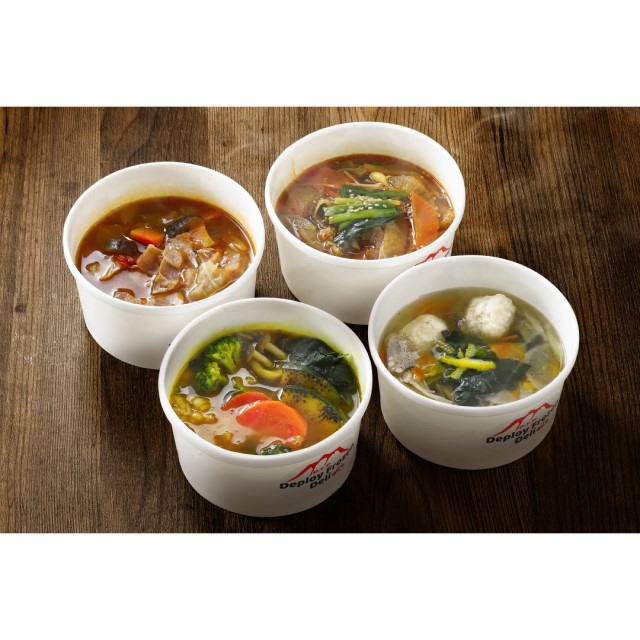 CupDeli  ゴロゴロ具材の4種のスープセット　送料無料