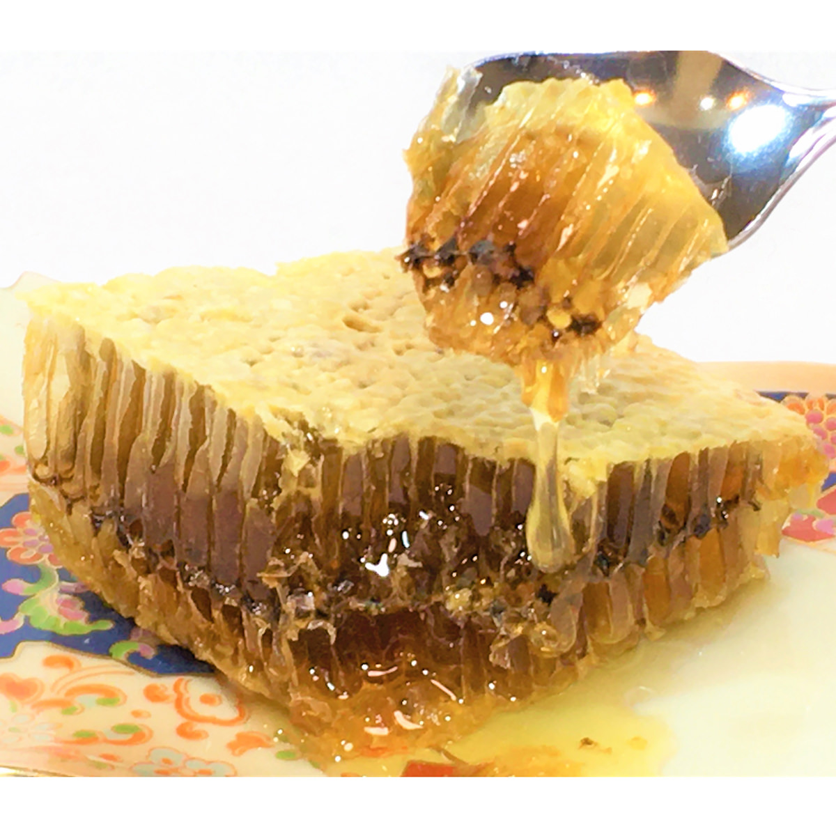 送料無料】日本蜜蜂の蜜と巣蜜の桐箱詰合せ 〔日本蜜蜂の蜜100g、日本