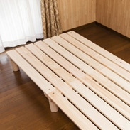 【送料無料】東濃桧ベッド「かおりちゃん」　夢幸望ハヤカワ　岐阜県　高級東濃桧100％で製作したヒノキのよい香りがするベッド。