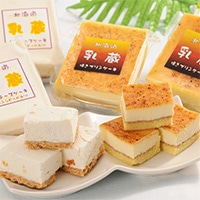 乳蔵北海道ケーキ2種 セット〔レアチーズケーキ×2・焼きプリンケーキ×2〕