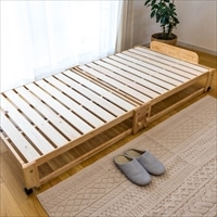 送料無料 中居木工 ひのきスノコベッド ロータイプ S NA 〔幅94.5×長さ201×高さ32cm、床面までの高さ23.5cm〕 ベッド 寝具