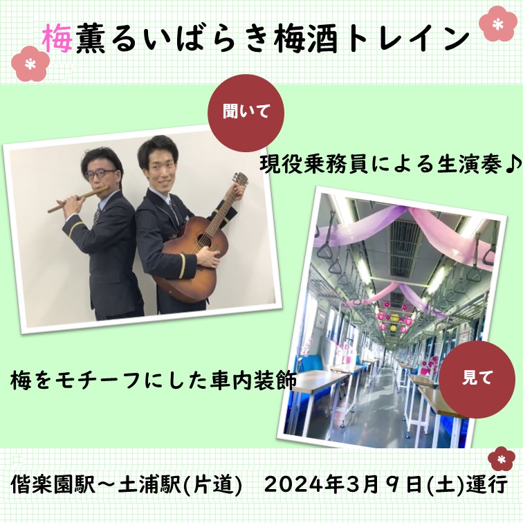 梅薫るいばらき梅酒トレイン