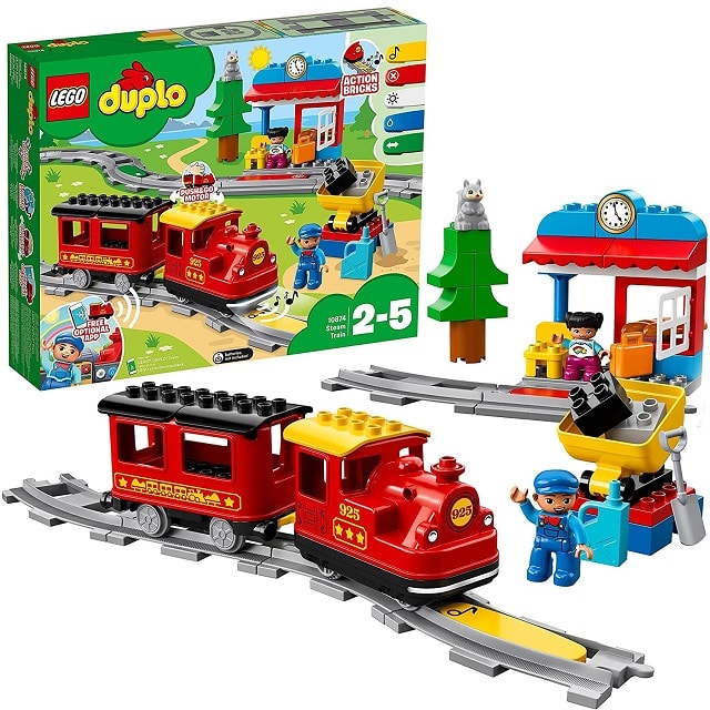 ポイント5倍 レゴ LEGO デュプロ キミが車掌さん! おしてGO機関車デラックス 10874 レゴブロック 汽車 列車 レゴデュプロ