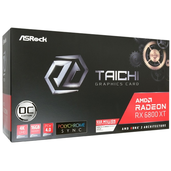ASRock製グラボ Radeon RX 6800 XT Taichi X 16G OC PCIExp 16GB-
