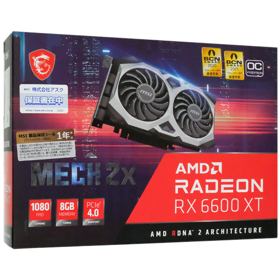 Radeon RX 6600 XT MECH 2X 8G グラフィックスボード