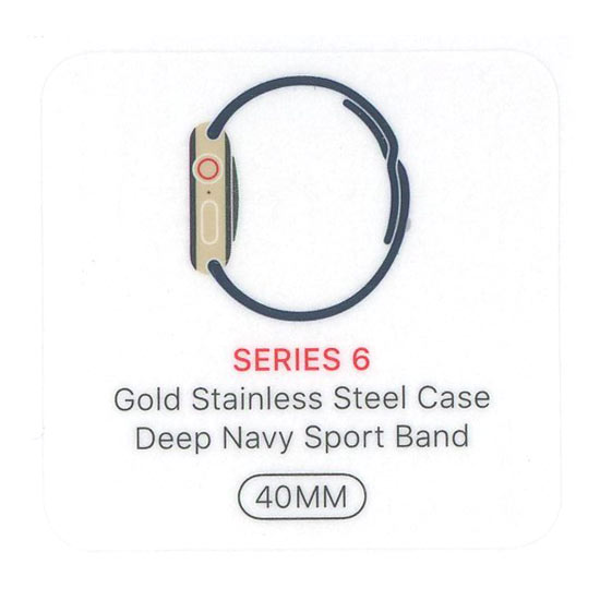 Apple Watch Series 6 GPS+Cellularモデル 40mm MJXM3J/A　ゴールドステンレススチールケース/ディープネイビースポーツバンド