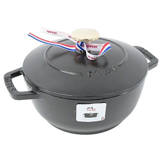 送料無料】ストウブ 鍋 Wa-NABE S 16cm 40501-000 ブラック