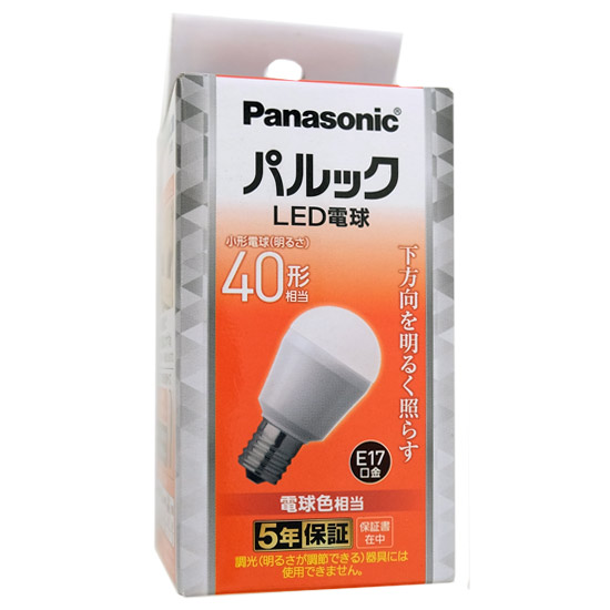 送料無料】Panasonic LED電球 E17口金 電球色 LDA4LHE17S4: オンライン