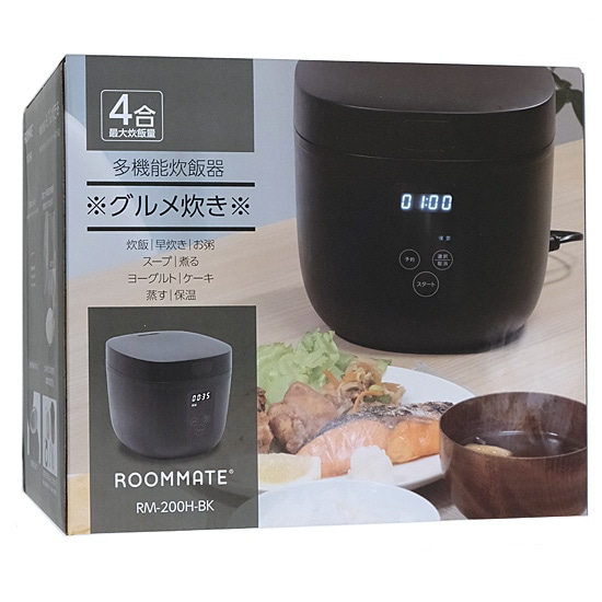 【新品未使用】多機能炊飯器　4合炊き　ブラック